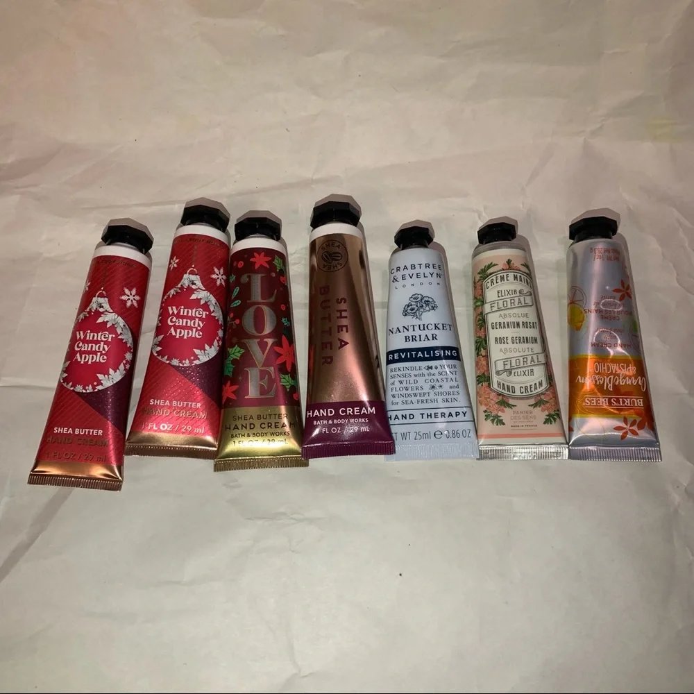 7 pieces hand cream lot